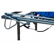 Cama Geriátrica Eléctrica con Colchón Sanitario, Patas Regulables y Barandilla Detalle